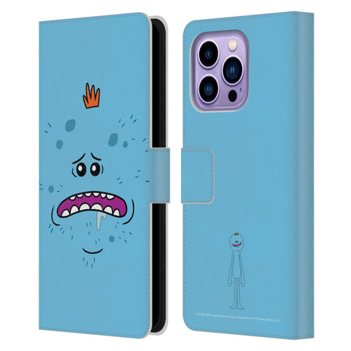Rick And Morty Season 4 Graphics Mr. Meeseeks Leather Book Wallet Case Cover For Apple iPhone 14 Pro Max