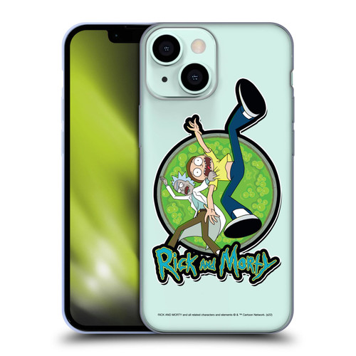 Rick And Morty Season 4 Graphics Character Art Soft Gel Case for Apple iPhone 13 Mini