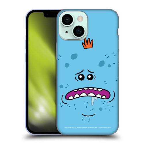 Rick And Morty Season 4 Graphics Mr. Meeseeks Soft Gel Case for Apple iPhone 13 Mini