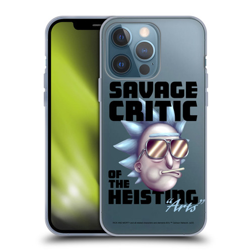 Rick And Morty Season 4 Graphics Savage Critic Soft Gel Case for Apple iPhone 13 Pro