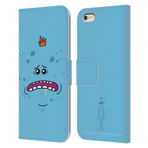 Rick And Morty Season 4 Graphics Mr. Meeseeks Leather Book Wallet Case Cover For Apple iPhone 6 Plus / iPhone 6s Plus