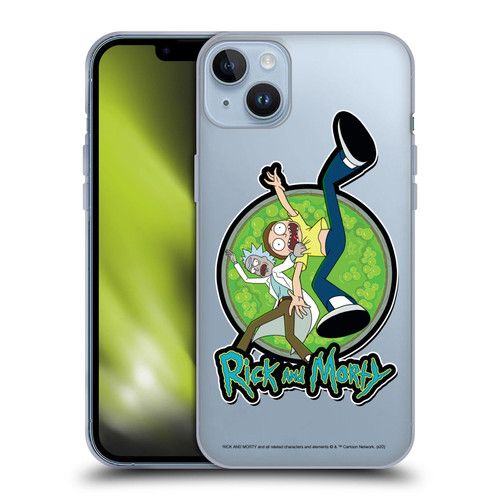 Rick And Morty Season 4 Graphics Character Art Soft Gel Case for Apple iPhone 14 Plus