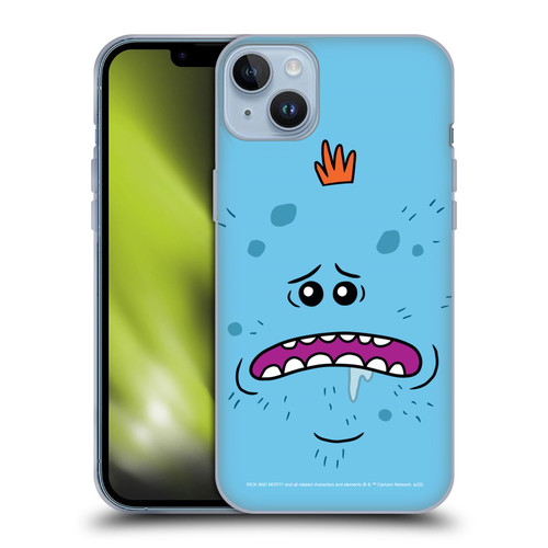 Rick And Morty Season 4 Graphics Mr. Meeseeks Soft Gel Case for Apple iPhone 14 Plus