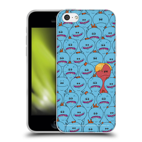 Rick And Morty Season 4 Graphics Mr. Meeseeks Pattern Soft Gel Case for Apple iPhone 5c