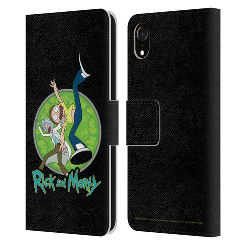 Rick And Morty Season 4 Graphics Character Art Leather Book Wallet Case Cover For Apple iPhone XR