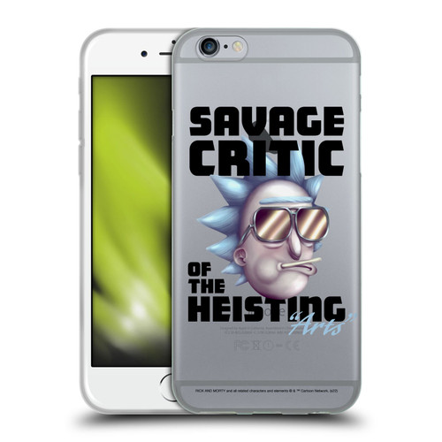 Rick And Morty Season 4 Graphics Savage Critic Soft Gel Case for Apple iPhone 6 / iPhone 6s