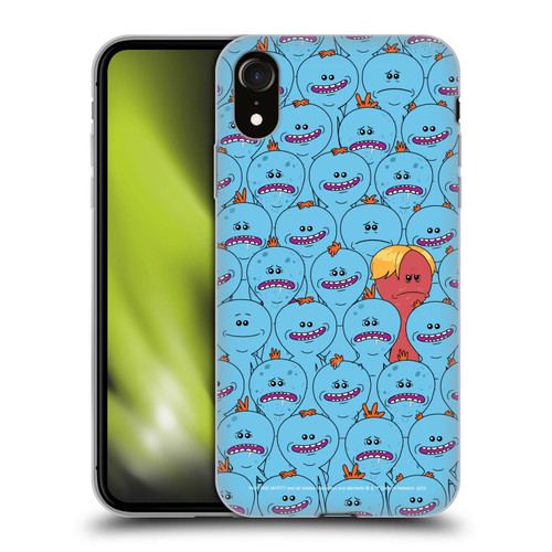 Rick And Morty Season 4 Graphics Mr. Meeseeks Pattern Soft Gel Case for Apple iPhone XR