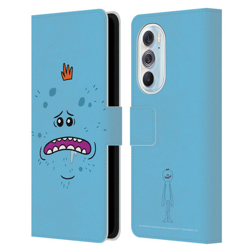 Rick And Morty Season 4 Graphics Mr. Meeseeks Leather Book Wallet Case Cover For Motorola Edge X30