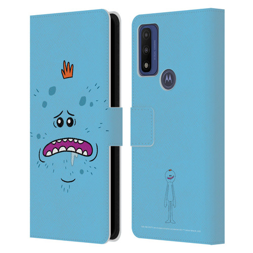 Rick And Morty Season 4 Graphics Mr. Meeseeks Leather Book Wallet Case Cover For Motorola G Pure