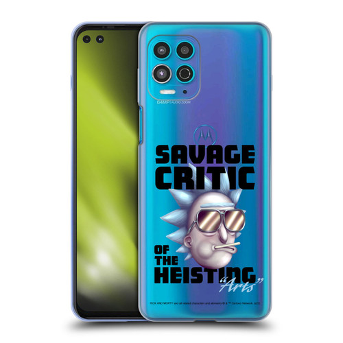 Rick And Morty Season 4 Graphics Savage Critic Soft Gel Case for Motorola Moto G100