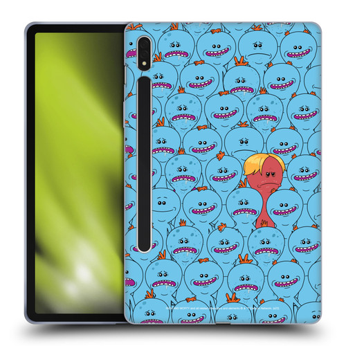 Rick And Morty Season 4 Graphics Mr. Meeseeks Pattern Soft Gel Case for Samsung Galaxy Tab S8