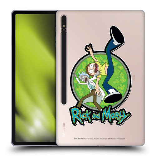 Rick And Morty Season 4 Graphics Character Art Soft Gel Case for Samsung Galaxy Tab S8 Plus