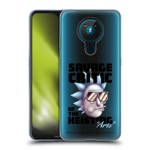 Rick And Morty Season 4 Graphics Savage Critic Soft Gel Case for Nokia 5.3