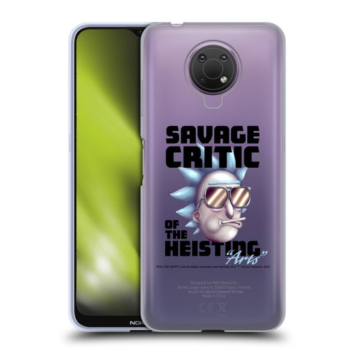 Rick And Morty Season 4 Graphics Savage Critic Soft Gel Case for Nokia G10