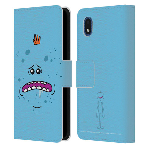 Rick And Morty Season 4 Graphics Mr. Meeseeks Leather Book Wallet Case Cover For Samsung Galaxy A01 Core (2020)