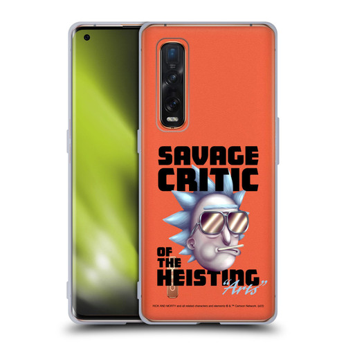 Rick And Morty Season 4 Graphics Savage Critic Soft Gel Case for OPPO Find X2 Pro 5G