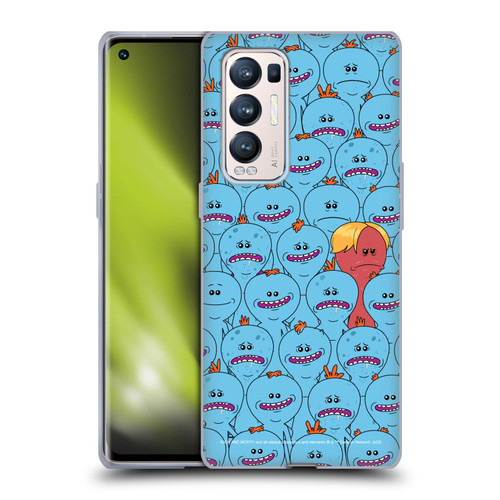 Rick And Morty Season 4 Graphics Mr. Meeseeks Pattern Soft Gel Case for OPPO Find X3 Neo / Reno5 Pro+ 5G