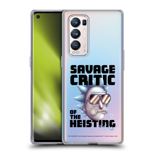 Rick And Morty Season 4 Graphics Savage Critic Soft Gel Case for OPPO Find X3 Neo / Reno5 Pro+ 5G
