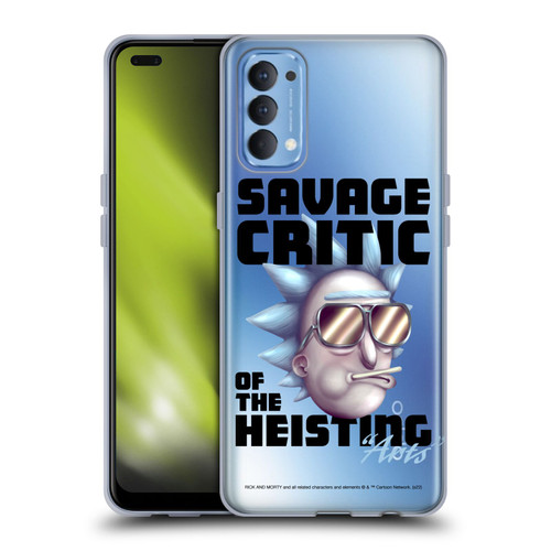 Rick And Morty Season 4 Graphics Savage Critic Soft Gel Case for OPPO Reno 4 5G