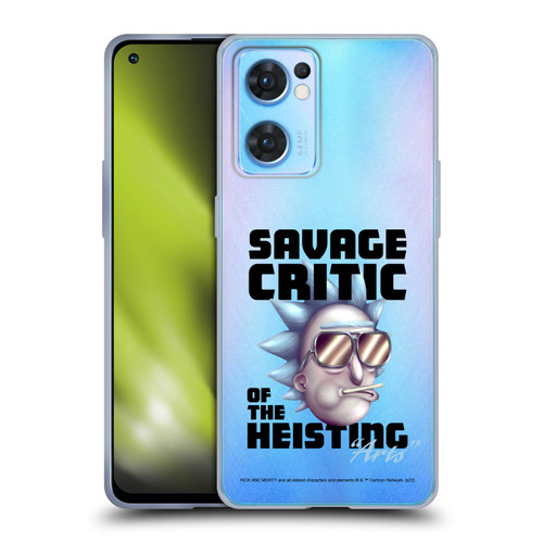 Rick And Morty Season 4 Graphics Savage Critic Soft Gel Case for OPPO Reno7 5G / Find X5 Lite