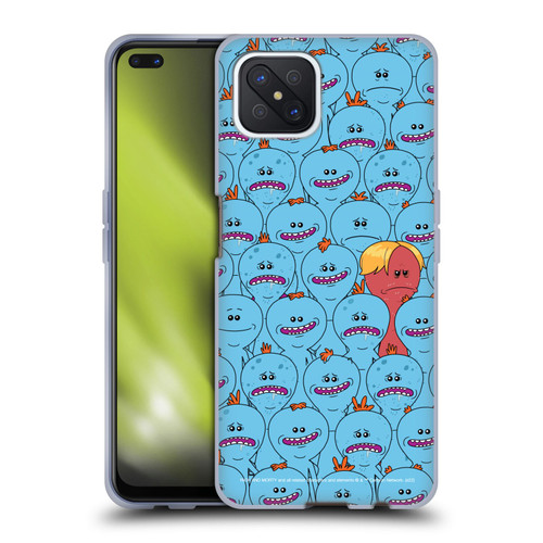 Rick And Morty Season 4 Graphics Mr. Meeseeks Pattern Soft Gel Case for OPPO Reno4 Z 5G