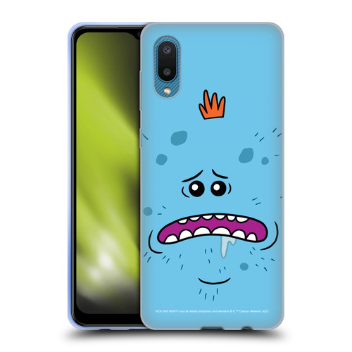 Rick And Morty Season 4 Graphics Mr. Meeseeks Soft Gel Case for Samsung Galaxy A02/M02 (2021)