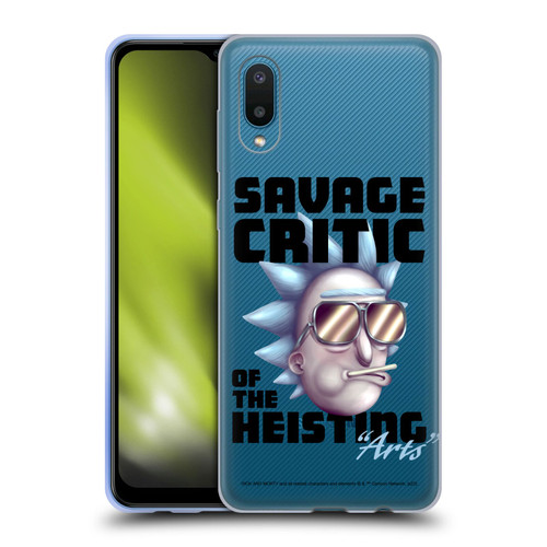 Rick And Morty Season 4 Graphics Savage Critic Soft Gel Case for Samsung Galaxy A02/M02 (2021)