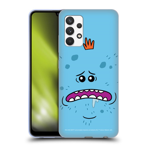 Rick And Morty Season 4 Graphics Mr. Meeseeks Soft Gel Case for Samsung Galaxy A32 (2021)