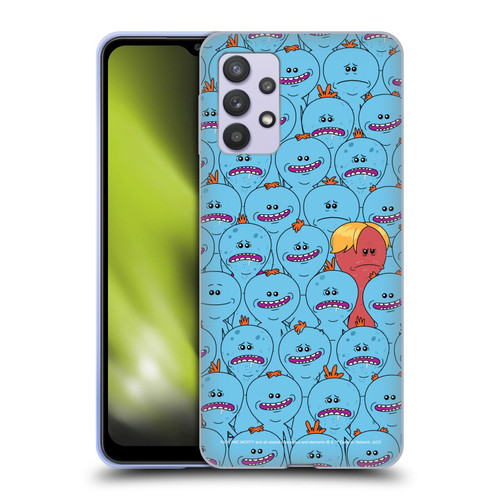 Rick And Morty Season 4 Graphics Mr. Meeseeks Pattern Soft Gel Case for Samsung Galaxy A32 5G / M32 5G (2021)