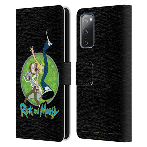 Rick And Morty Season 4 Graphics Character Art Leather Book Wallet Case Cover For Samsung Galaxy S20 FE / 5G