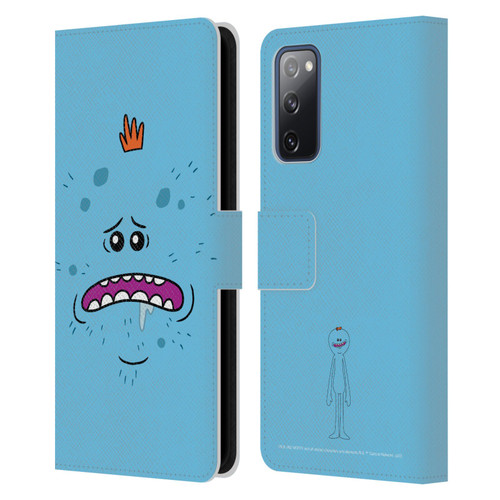 Rick And Morty Season 4 Graphics Mr. Meeseeks Leather Book Wallet Case Cover For Samsung Galaxy S20 FE / 5G