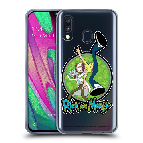 Rick And Morty Season 4 Graphics Character Art Soft Gel Case for Samsung Galaxy A40 (2019)
