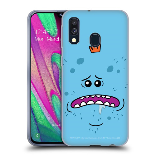 Rick And Morty Season 4 Graphics Mr. Meeseeks Soft Gel Case for Samsung Galaxy A40 (2019)