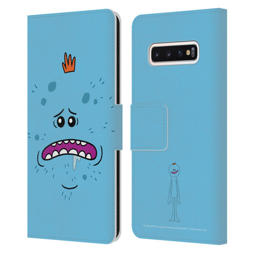 Rick And Morty Season 4 Graphics Mr. Meeseeks Leather Book Wallet Case Cover For Samsung Galaxy S10