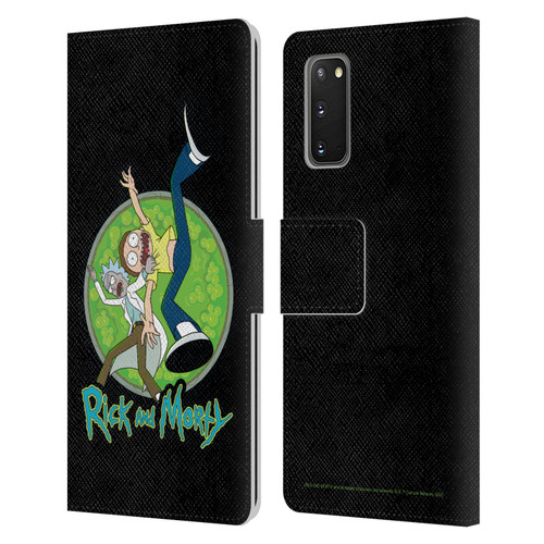 Rick And Morty Season 4 Graphics Character Art Leather Book Wallet Case Cover For Samsung Galaxy S20 / S20 5G