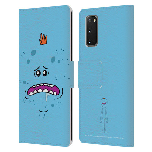 Rick And Morty Season 4 Graphics Mr. Meeseeks Leather Book Wallet Case Cover For Samsung Galaxy S20 / S20 5G