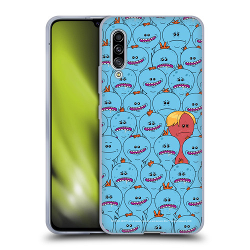 Rick And Morty Season 4 Graphics Mr. Meeseeks Pattern Soft Gel Case for Samsung Galaxy A90 5G (2019)