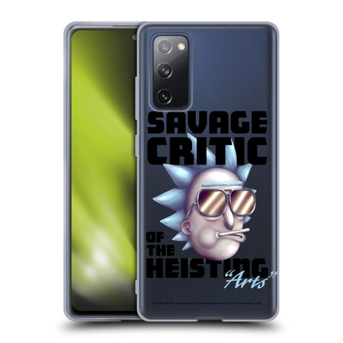 Rick And Morty Season 4 Graphics Savage Critic Soft Gel Case for Samsung Galaxy S20 FE / 5G