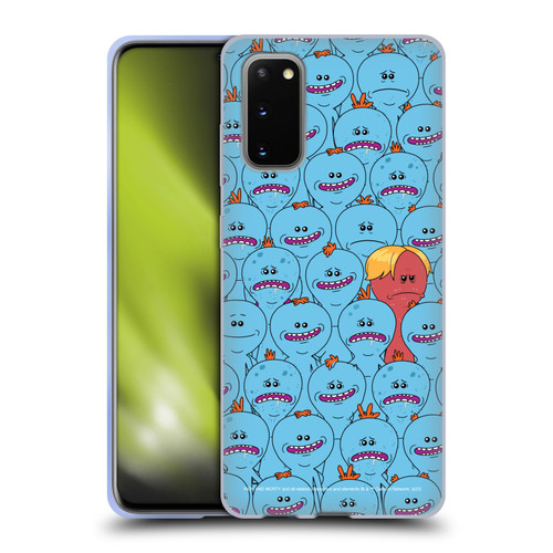 Rick And Morty Season 4 Graphics Mr. Meeseeks Pattern Soft Gel Case for Samsung Galaxy S20 / S20 5G