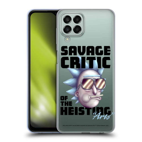 Rick And Morty Season 4 Graphics Savage Critic Soft Gel Case for Samsung Galaxy M33 (2022)