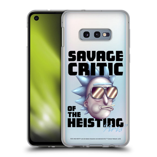 Rick And Morty Season 4 Graphics Savage Critic Soft Gel Case for Samsung Galaxy S10e