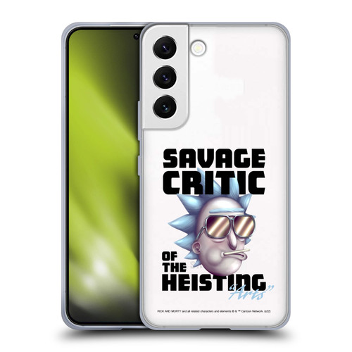 Rick And Morty Season 4 Graphics Savage Critic Soft Gel Case for Samsung Galaxy S22 5G
