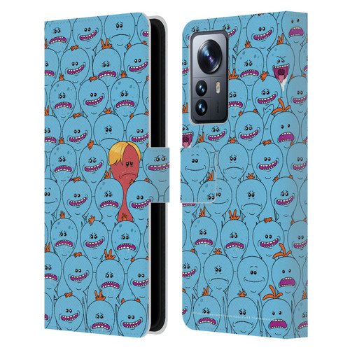 Rick And Morty Season 4 Graphics Mr. Meeseeks Pattern Leather Book Wallet Case Cover For Xiaomi 12 Pro