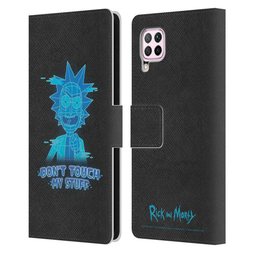 Rick And Morty Season 5 Graphics Don't Touch My Stuff Leather Book Wallet Case Cover For Huawei Nova 6 SE / P40 Lite