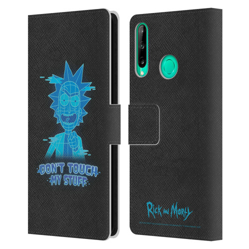 Rick And Morty Season 5 Graphics Don't Touch My Stuff Leather Book Wallet Case Cover For Huawei P40 lite E