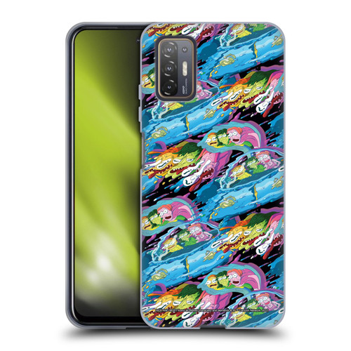 Rick And Morty Season 5 Graphics Warp Pattern Soft Gel Case for HTC Desire 21 Pro 5G