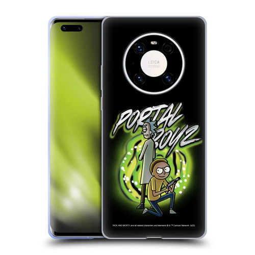 Rick And Morty Season 5 Graphics Portal Boyz Soft Gel Case for Huawei Mate 40 Pro 5G