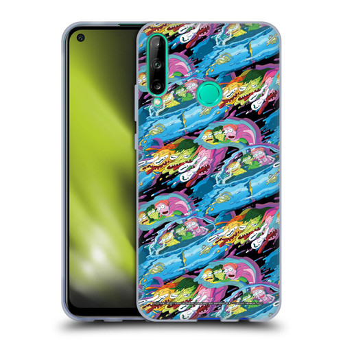 Rick And Morty Season 5 Graphics Warp Pattern Soft Gel Case for Huawei P40 lite E