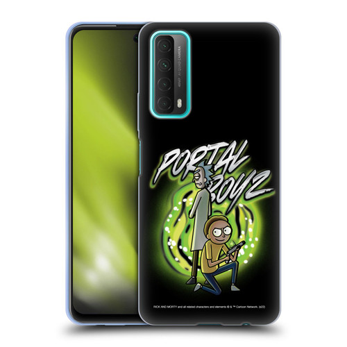 Rick And Morty Season 5 Graphics Portal Boyz Soft Gel Case for Huawei P Smart (2021)