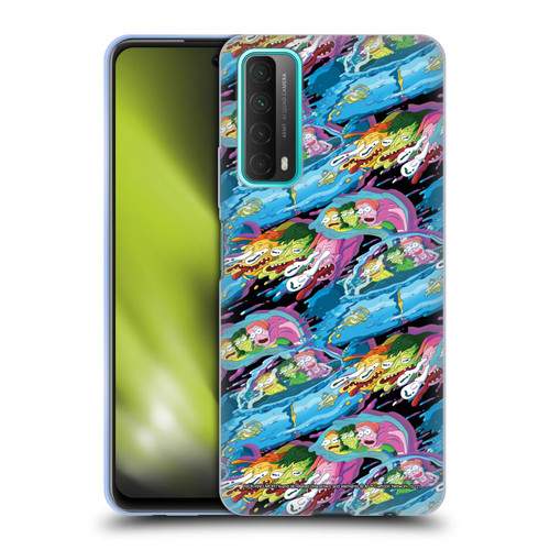 Rick And Morty Season 5 Graphics Warp Pattern Soft Gel Case for Huawei P Smart (2021)